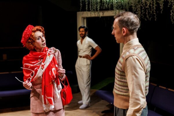 Jane Asher, Pete Ashmore and Chirag Benedict Lobo in The Circle, photo by Ellie Kurttz